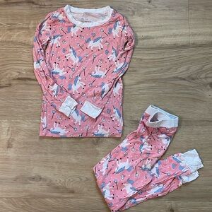 Little Sleepies pink unicorn 2 piece pj